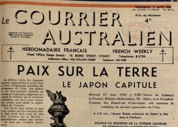 [ARCHIVES LE COURRIER AUSTRALIEN] 15.08.1945: Paix sur la Terre, le Japon capitule