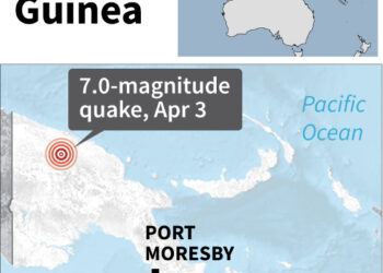 Al menos tres muertos por un sismo en Papúa Nueva Guinea