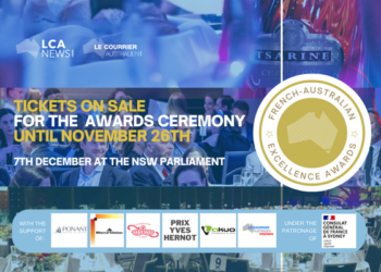 Les billets pour assister aux French-Australian Excellence Awards sont en vente jusqu&rsquo;au 26 novembre !