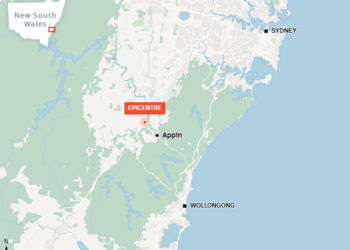 Un tremblement de terre de magnitude 3,6 enregistré au sud-ouest de Sydney 