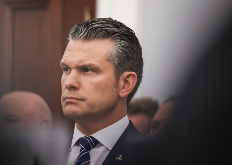 US Secretary of Defense Pete Hegseth testifies during a House Appropriations Defense Subcommittee hearing on oversight of the Defense Department, on Capitol Hill on June 10, 2025. (Photo by Alex WROBLEWSKI / AFP)
