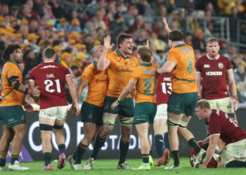 Rugby: l&rsquo;Australie sauve l&rsquo;honneur en battant les Lions britanniques au troisième match