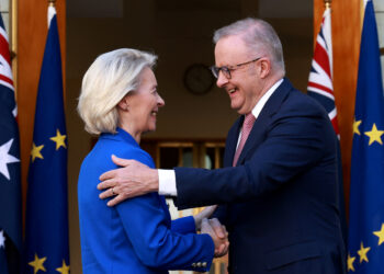 UE : Ursula von der Leyen en Australie en vue d&rsquo;un accord commercial
